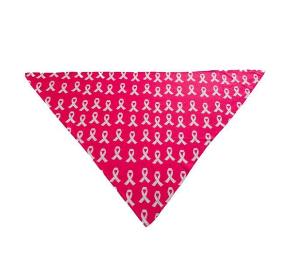 Breast Cancer Awareness Pink - Cutie Ties Tie On Dog Bandana - Small