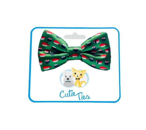 Green - Cutie Ties Dog Bow Tie - One Size