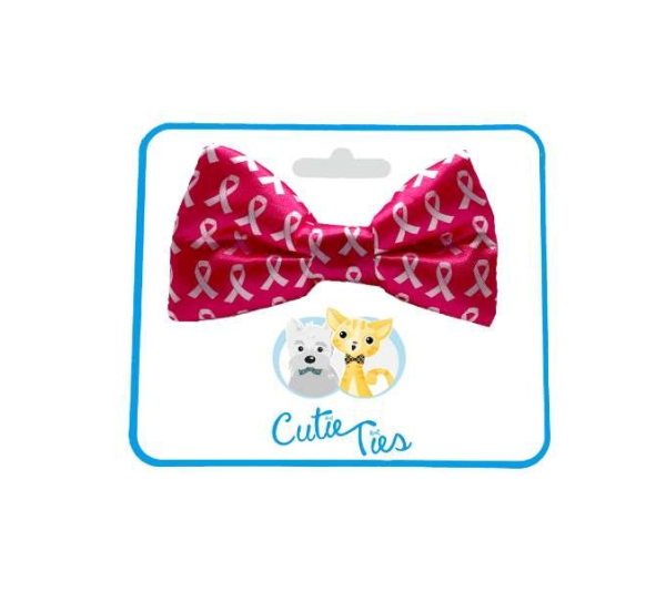Pink - Cutie Ties Dog Bow Tie - One Size