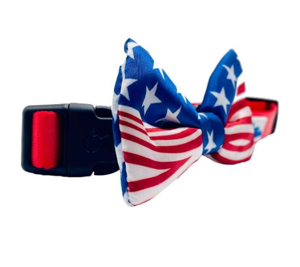 USA - Cutie Ties Dog Bow Tie - One Size