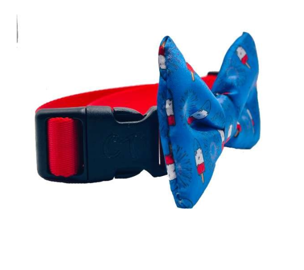 4th of July - Cutie Ties Dog Bow Tie - One Size