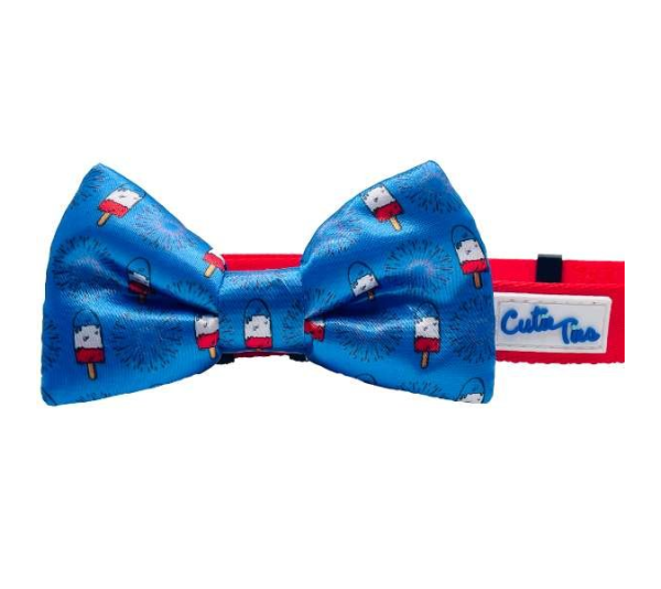 4th of July - Cutie Ties Dog Bow Tie - One Size