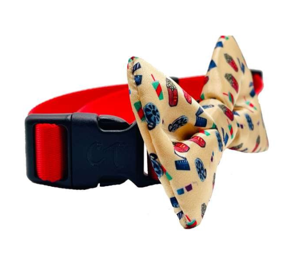 Movie Night - Cutie Ties Dog Bow Tie - One Size