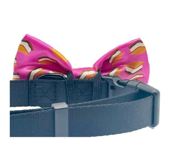 S'mores Purple - Cutie Ties Dog Bow Tie - One Size
