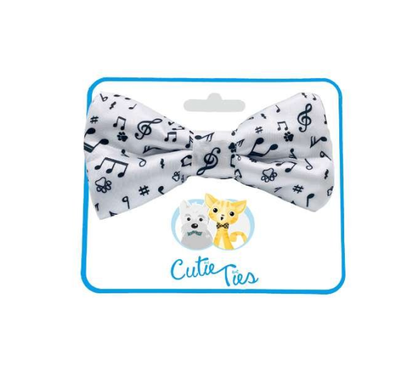 Music Notes - Cutie Ties Dog Bow Tie - One Size