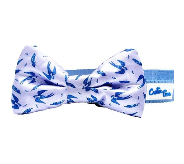 Swallow & Feather - Cutie Ties Dog Bow Tie - One Size