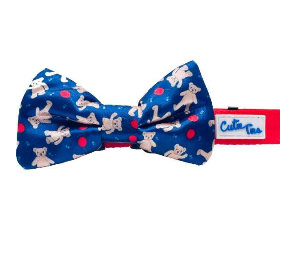 Teddy Bear - Cutie Ties Dog Bow Tie - One Size