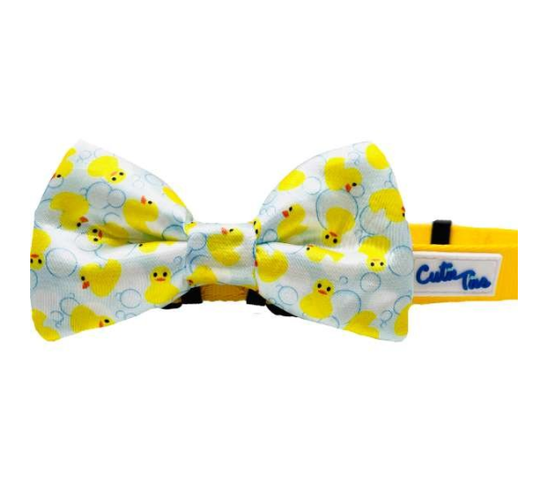 Rubber Duck - Cutie Ties Dog Bow Tie - One Size