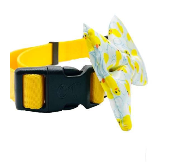 Rubber Duck - Cutie Ties Dog Bow Tie - One Size