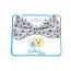 Hugs/Kisses - Cutie Ties Dog Bow Tie - One Size