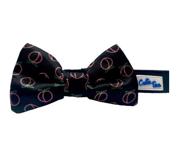 Neon Peach - Cutie Ties Dog Bow Tie - One Size