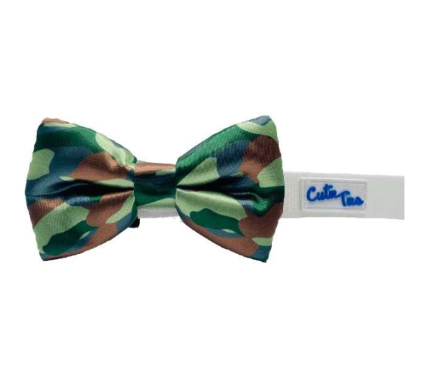 Army Camo - Cutie Ties Dog Bow Tie - One Size