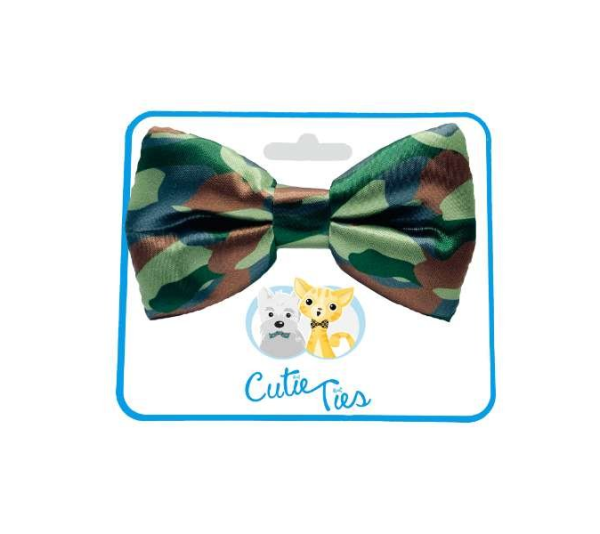 Army Camo - Cutie Ties Dog Bow Tie - One Size