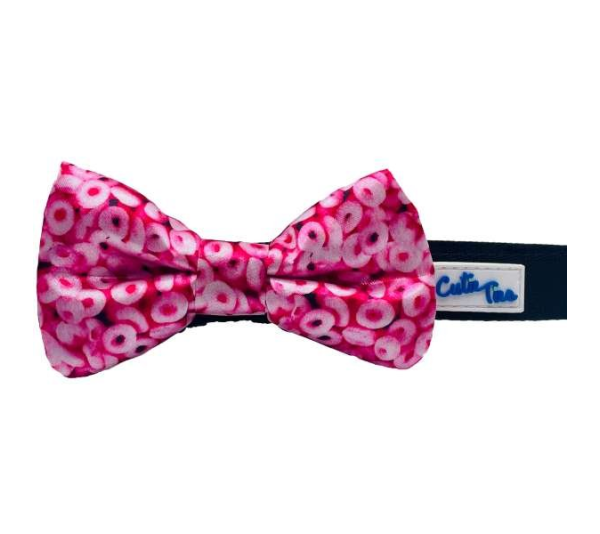 Pink Cheerios - Cutie Ties Dog Bow Tie - One Size
