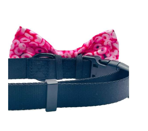 Pink Cheerios - Cutie Ties Dog Bow Tie - One Size