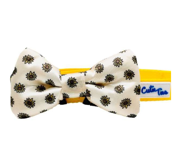Sunflower - Cutie Ties Dog Bow Tie - One Size