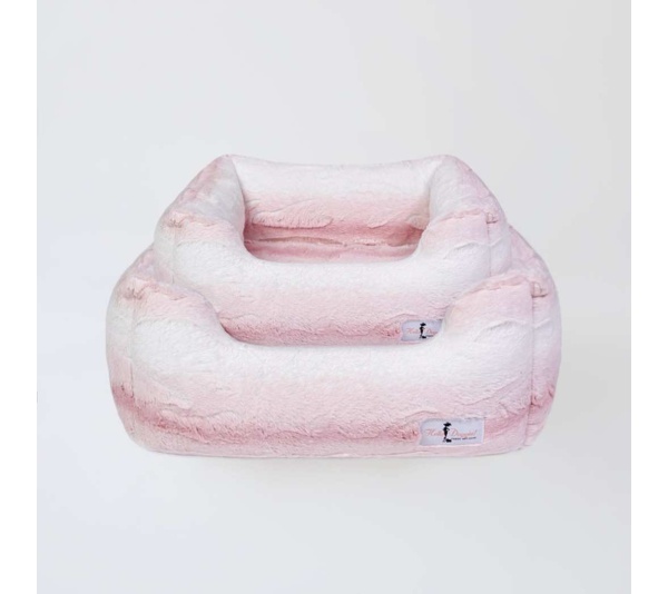 Pink Fawn - Cashmere Dog Bed - Small