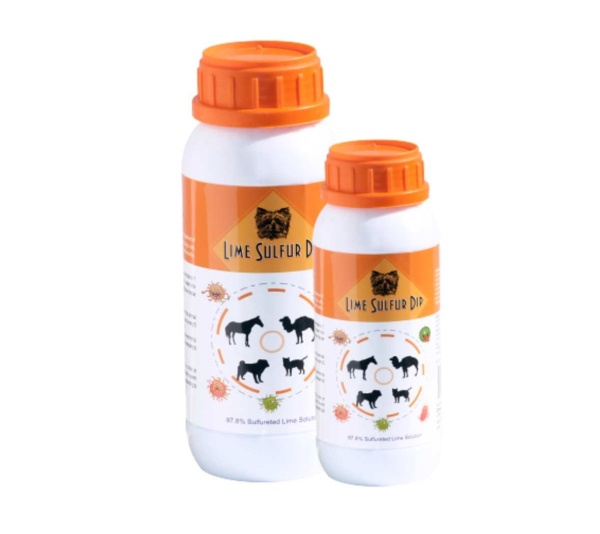 Lime Sulfur Dip - Pet and Veterinary Solution for Dermatitis, Mange, Ringworm and other Parasites - 8 fl oz