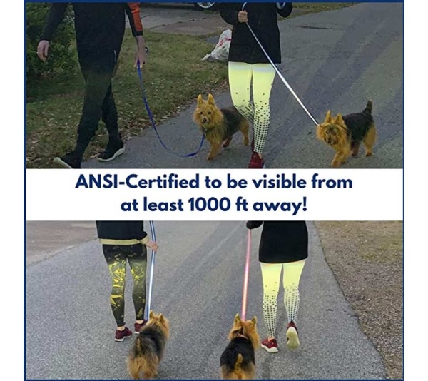 Blue - Da Boon Original Double-Sided Reflective Leash