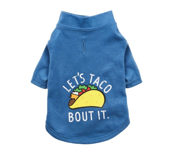 Blueberry Blue - The Essential T-Shirt - Let's Taco Bout It - Medium