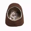 Coffee - GOOPAWS Cat Cave for Cat and Warming Burrow Cat Bed, Pet Hideway Sleeping Cuddle Cave - 18" x14" x12"