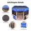 Blue - JESPET Pet Dog Playpens 36", 45" & 61" Portable Soft Dog Exercise Pen Kennel with Carry Bag for Puppy Cats Kittens Rabbits, Indoor/Outdoor Use - 36x36x24 Inch