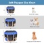 Blue - JESPET Pet Dog Playpens 36", 45" & 61" Portable Soft Dog Exercise Pen Kennel with Carry Bag for Puppy Cats Kittens Rabbits, Indoor/Outdoor Use - 36x36x24 Inch