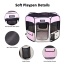 Pink - JESPET Pet Dog Playpens 36", 45" & 61" Portable Soft Dog Exercise Pen Kennel with Carry Bag for Puppy Cats Kittens Rabbits, Indoor/Outdoor Use - 36x36x24 Inch