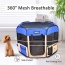 Blue - JESPET Pet Dog Playpens 36", 45" & 61" Portable Soft Dog Exercise Pen Kennel with Carry Bag for Puppy Cats Kittens Rabbits, Indoor/Outdoor Use - 45x45x24 Inch