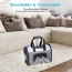 Smoke Grey - JESPET Soft-Sided Kennel Pet Carrier for Small Dogs, Cats, Puppy, Airline Approved Cat Carriers Dog Carrier Collapsible, Travel Handbag & Car Seat - 16" x 10" x 11"