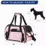 Pink - JESPET Soft-Sided Kennel Pet Carrier for Small Dogs, Cats, Puppy, Airline Approved Cat Carriers Dog Carrier Collapsible, Travel Handbag & Car Seat - 19" x 10" x 13"