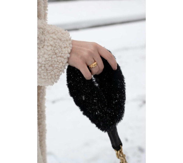 Black w/ Black Leather Sleevee - Rope Leash