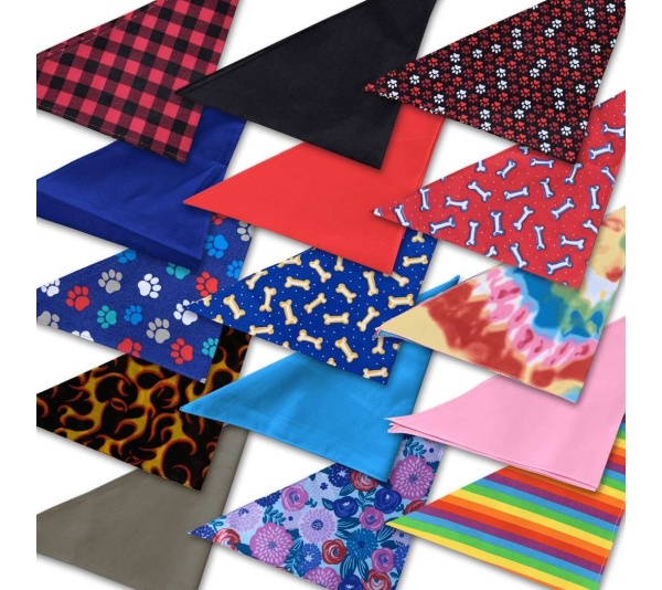 Floral - Dog Bandana - Small - 20"