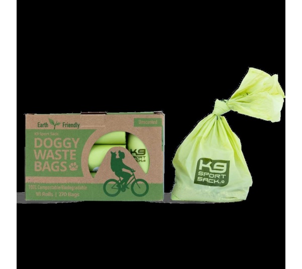 Doggy Waste Bags - Box of 18 Rolls - 270 Bags