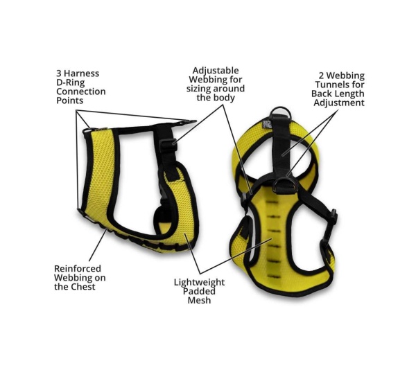 Buttercup Yellow - K9 Sport Harness - Medium (15-17" Neck 15-21" Chest)