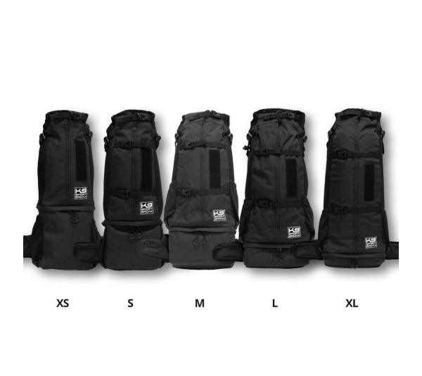 Midnight Black - K9 Sport Sack Knavigate - Medium (17"-20" from collar to tail)