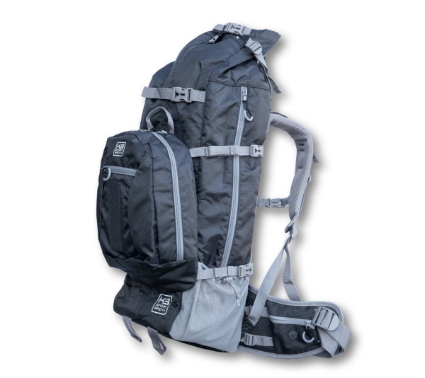Black - Kolossus | Big Dog Carrier & Backpacking Pack - Large (20"-23" from collar to tail)