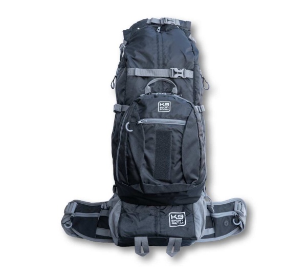 Black - Kolossus | Big Dog Carrier & Backpacking Pack - Large (20"-23" from collar to tail)