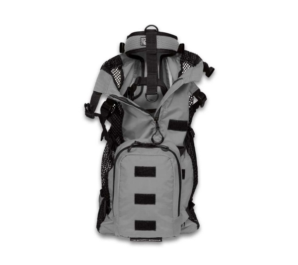 Shark Skin Gray - Walk-On with Harness & Storage - Small (13-15" Neck 13-18" Chest)