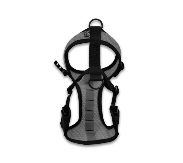 Shark Skin Gray - Walk-On with Harness & Storage - Small (13-15" Neck 13-18" Chest)