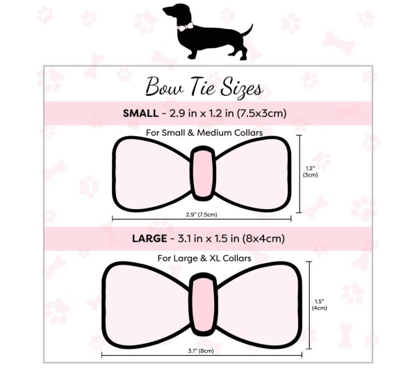 Lavish Lavender - Dog Bow Tie  - Small