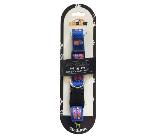 Pet Collars  (Pupcorn Print Style) - Small