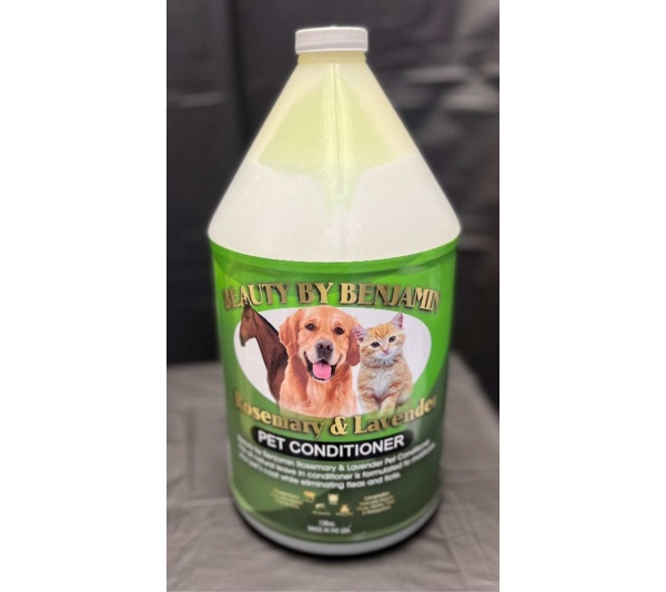 White - Rosemary and Lavender Pet Conditioner - 128 oz