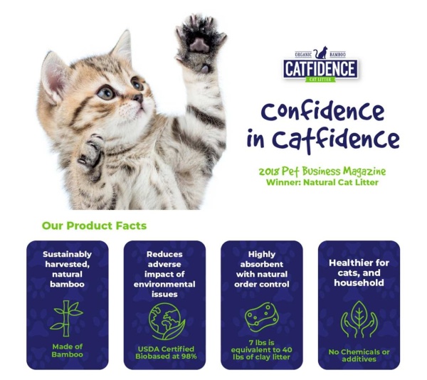 BLUE - Catfidence Bamboo Cat Litter