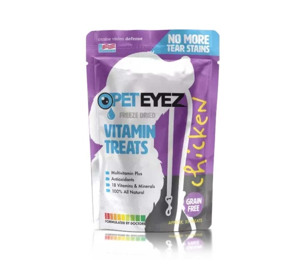 purple - Pet Eyez Vitamin Treats - Chicken - 4 x 6