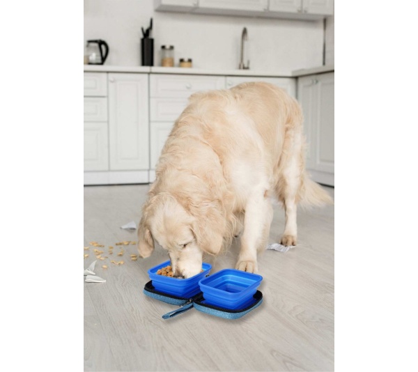 Blue - Portabowl Water and Food Bowl