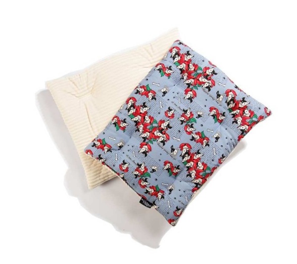 Frenchies in Blue - Comfy Mat Pet Bed