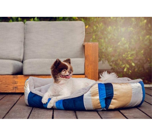 Golden Waves Reversible Pet Bed - SMALL