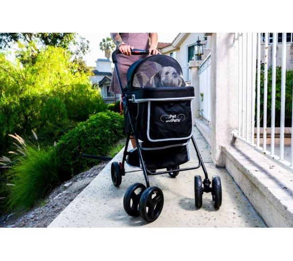 Black - Pet and Pets Swift Pet Stroller