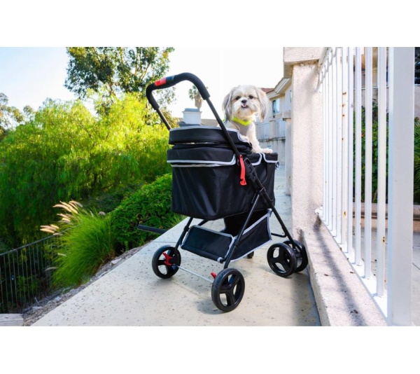 Black - Pet and Pets Swift Pet Stroller